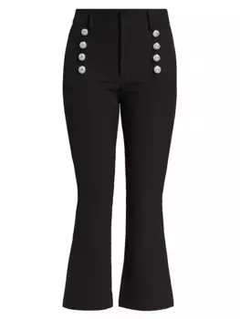 Укороченные брюки из крепа Amirah Generation Love, черный