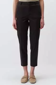 Укороченные брюки из лиоцелла с карманами Jimmy Key, коричневый