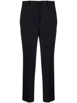 Укороченные брюки из необработанной шерсти Incotex, синий