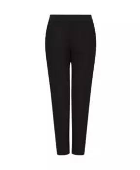 Укороченные брюки из вискозы Armani Exchange, черный