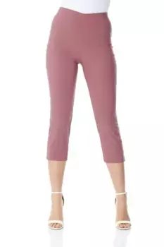 Укороченные брюки-капри стрейч Roman, розовый