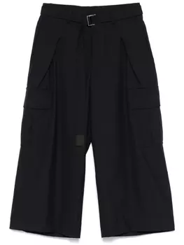 Укороченные брюки-карго sacai, синий