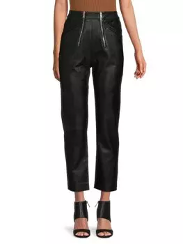Укороченные брюки Kayli с покрытием Stella Mccartney, черный