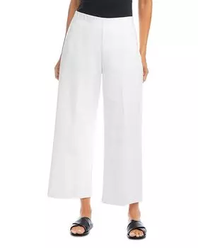 Укороченные брюки-клеш для миниатюрных Karen Kane, белый