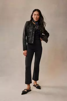 Укороченные брюки клеш Mint Velvet, черный