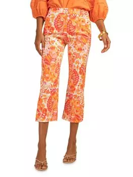 Укороченные брюки-клеш Ore Trina Turk, цвет Slushie Multi