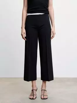 Укороченные брюки Mango Oliver, черные
