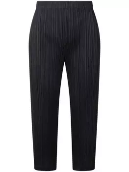 Укороченные брюки плиссированные Pleats Please Issey Miyake, черный