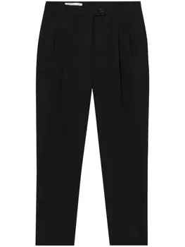 Укороченные брюки прямого кроя Brooks Brothers, черный