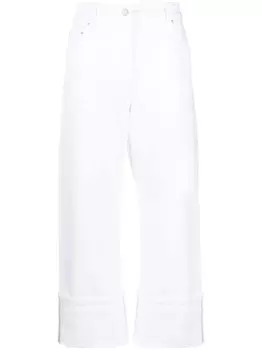 Укороченные брюки прямого кроя Fabiana Filippi, белый