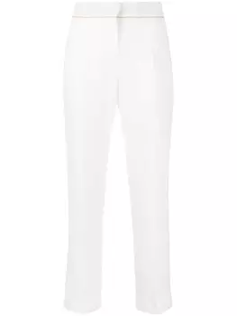 Укороченные брюки прямого кроя Max Mara, белый