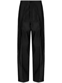 Укороченные брюки прямого кроя Toga, черный