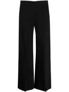 Укороченные брюки прямого кроя TOTEME, черный