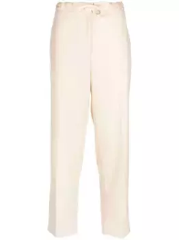 Укороченные брюки с кулиской JIL SANDER, нейтральный