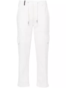 Укороченные брюки с кулиской Peserico, белый