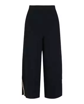 Укороченные брюки с отделкой Stella McCartney, цвет ink