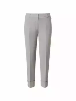 Укороченные брюки с отворотами Akris, бежевый