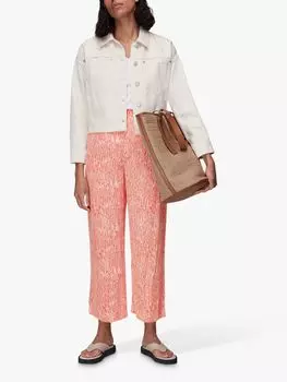 Укороченные брюки с принтом Woodland Animal, красный/многоцветный Whistles