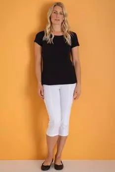 Укороченные брюки с украшением Klass., белый