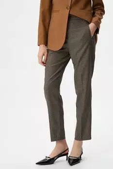 Укороченные брюки с завышенной талией Koton, черный