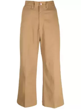 Укороченные брюки с завышенной талией POLO RALPH LAUREN, нейтральный