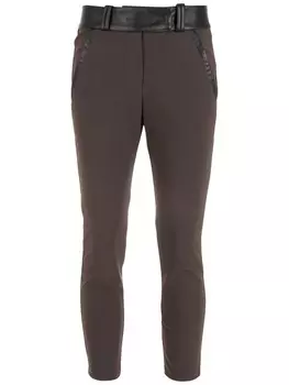 Укороченные брюки скинни Gloria Coelho, коричневый