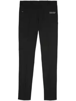 Укороченные брюки скинни OFF-WHITE, черный