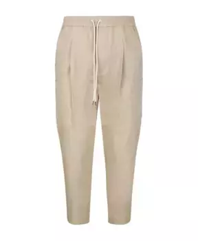 Укороченные брюки со складками Drole De Monsieur, бежевый