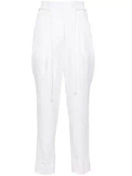 Укороченные брюки со складками Peserico, белый
