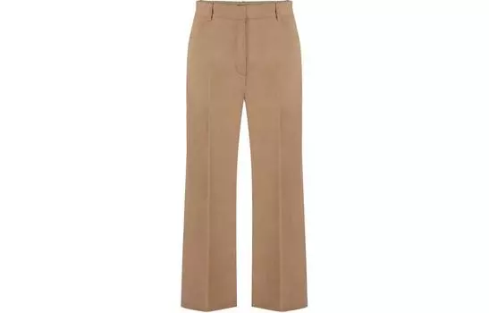 Укороченные брюки со складками PINKO, Camel