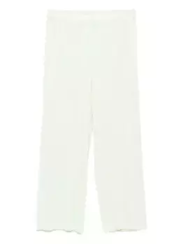 Укороченные брюки со складками Pleats Please Issey Miyake, зеленый