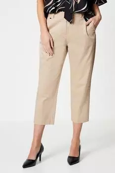Укороченные брюки стрейч для миниатюрных размеров Wallis, бежевый