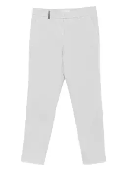 Укороченные брюки строгого кроя Peserico, серый