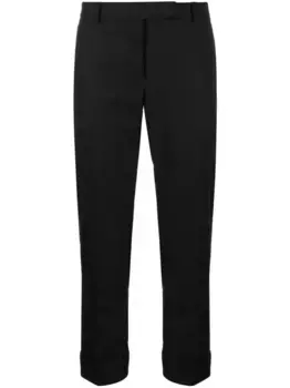 Укороченные брюки строгого кроя THOM BROWNE, черный