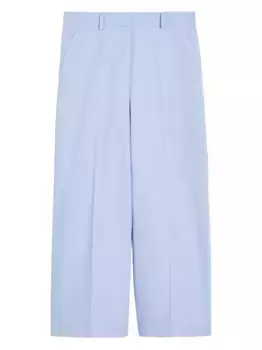 Укороченные брюки строгого кроя Weekend Max Mara, синий