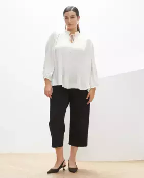 Укороченные брюки тупой вязки Couchel, черный