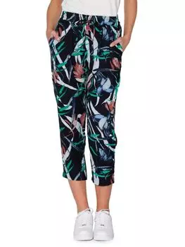 Укороченные брюки vinny с цветочным принтом Walter Baker Midnight