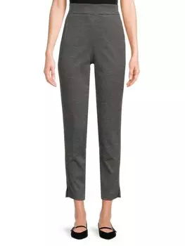 Укороченные брюки в клетку Calvin Klein, цвет Black Cream