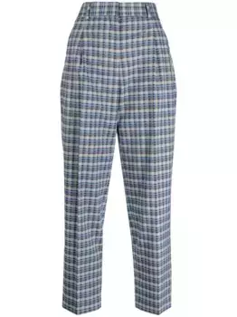 Укороченные брюки в клетку PS Paul Smith, синий