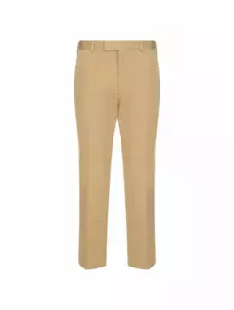 Укороченные брюки Web Gucci, бежевый
