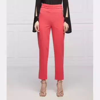 Укороченные брюки высокая талия Patrizia Pepe, розовый