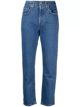 Укороченные джинсы 501 прямого кроя Levi's, синий
