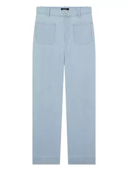 Укороченные джинсы A.P.C., синий