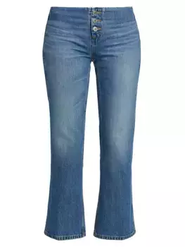 Укороченные джинсы без талии Re/Done, цвет riot