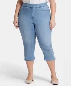 Укороченные джинсы без застежек Dakota больших размеров NYDJ, синий