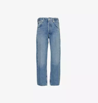 Укороченные джинсы бойфренда Winslow прямого кроя со средней посадкой Citizens Of Humanity, цвет pacifica (md blue)