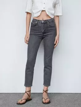Укороченные джинсы Claudia Slim Mango, открытый серый