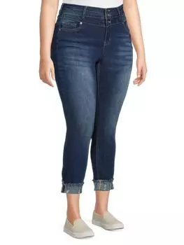 Укороченные джинсы Copperflash с высокой посадкой Plus, moonstruck