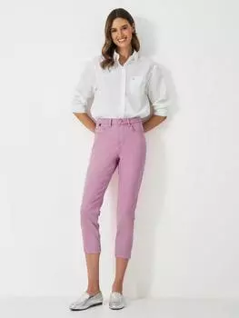 Укороченные джинсы Crew Clothing, цвет Dark Pink