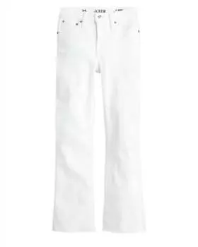 Укороченные джинсы Demi Boot Crop 9 дюймов, белые J.Crew